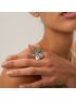 Fleur Silver - Petal Statement Ring