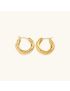Selene Twisted Hoop Earrings