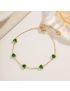 Emerald Hearts Gold Bracelet