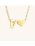 Heartfelt Initial - Gold Letter Necklace