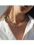 Golden Flow - Linked Chain Necklace
