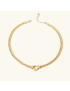 Heart Whisper - Gold Choker Necklace