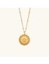 Celestial Glow - Gold Medallion Necklace