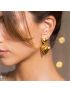 Kiparis Gold Heart Earrings