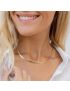 Sleek Grace - Gold Herringbone Necklace
