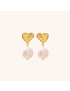 Blanche Heart Freshwater Pearl Earrings