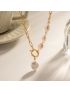 Retro Baroque Pearl Pendant Necklace