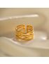 Aurora Multi-Band Gold Ring