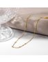 Golden Dots - Beaded Chain Necklace