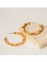 Ripple Curve Hoop Earrings