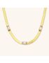 Seraphina Herringbone Gold Necklace