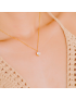 Radiant Solitaire - Gold Necklace