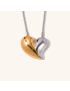 Harmony Heart - Two-Tone Pendant Necklace