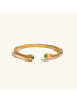 Thea Gemstone Gold Cuff
