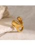 Aura Flow - Sculpted Gold Ring