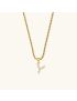 Aurora Pearl Initial Necklace