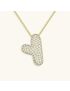 Radiant Initial Pendant Necklace