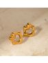 Amour Gold Stud Earrings