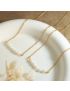 Isla Pearl Bar Necklace