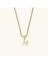 Aurora Pearl Initial Necklace