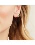 Brielle Croissant Huggie Earrings