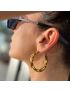 Ripple Curve Hoop Earrings