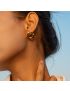 Amour Gold Stud Earrings